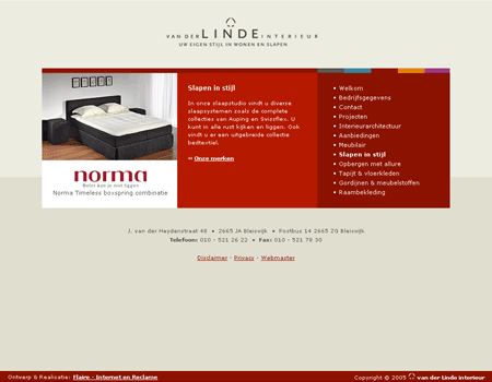 van der Linde interieur